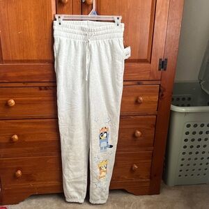 XS Bluey Gray Sweatpants NWT